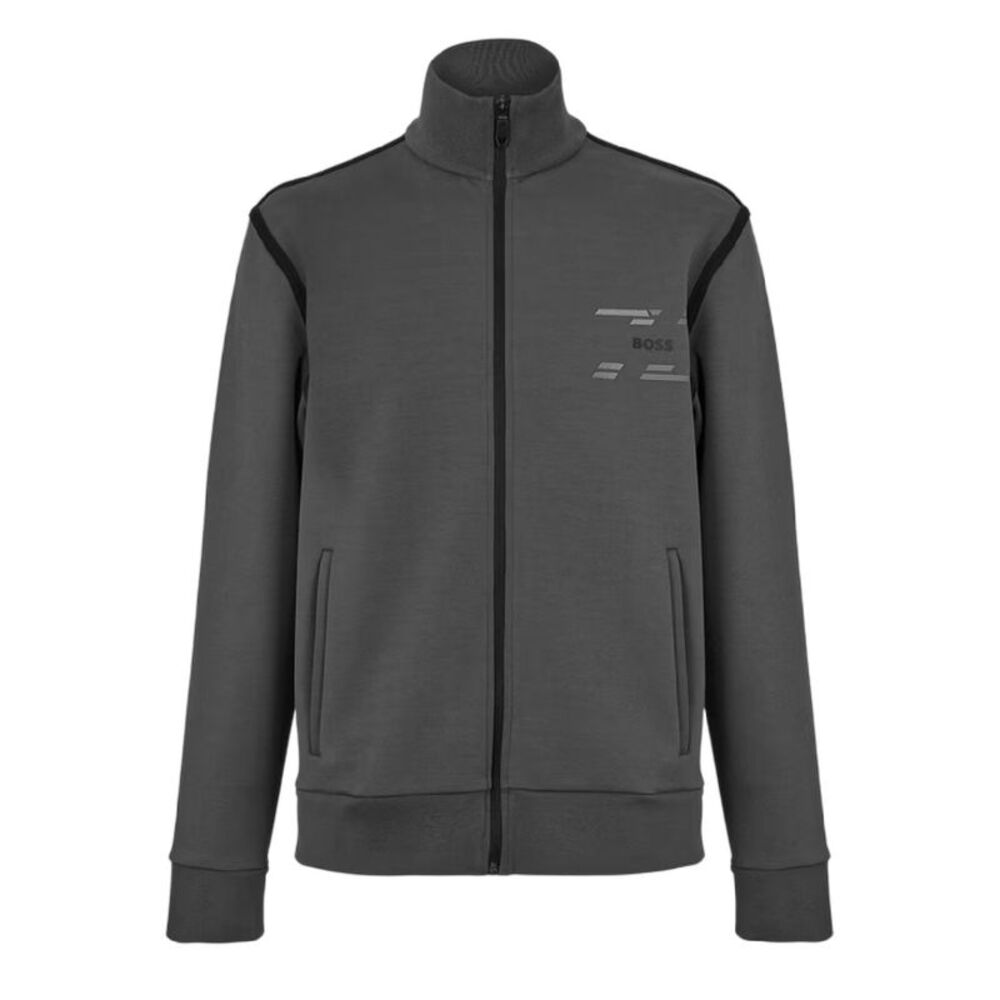 Boss Mens Skaz Tape Sweatshirt / Dark Grey